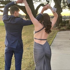 Jessica Angel Grey Prom Dress